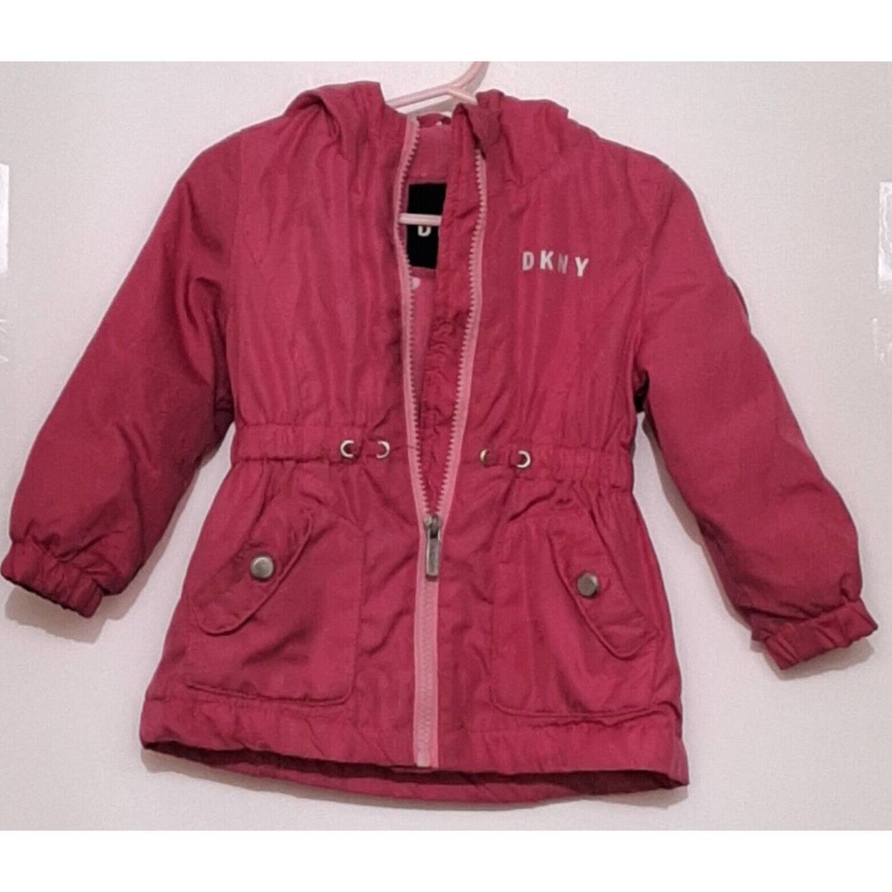 DKNY Pink Toddler Jacket 12m ** Defects READ DESCRIPTION**